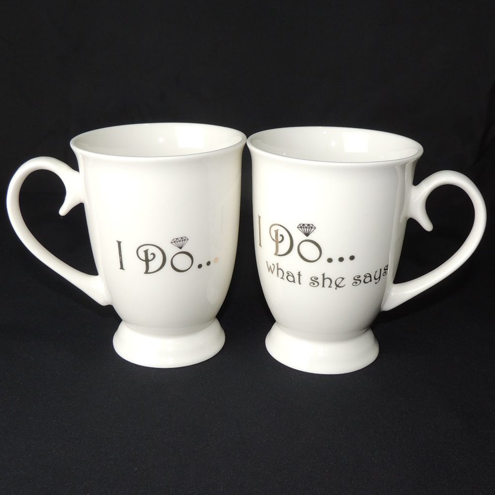 Pfaltzgraff "I Do" Bride and Groom Mug Set